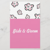 ピンクの愛彼は彼女はシャワーゲームカードを言った チラシ (裏面)