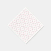 ピンクの愛 – あなたの色をお気に入りの追加 – ハート スタンダードカクテルナプキン (角)