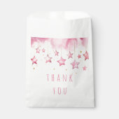 ピンクの感謝してい星よ フェイバーバッグ (正面)