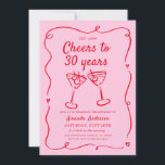 ピンクの手描きカクテル30th,40th,50th,誕生日 招待状<br><div class="desc">誕生日パーティーの招待状，手書きお祝い，手書きカラフル招待状，カクテルグラスイラストレーション，カーお洒落ド30th誕生日の招待状，手書きカクテル招待状,  30th,  40th,  50th, 誕生日招待状, </div>