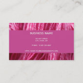 ピンクの手紡績糸 名刺 (裏面)