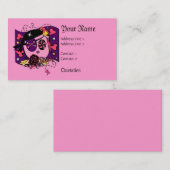 ピンクの抜き荷 名刺 (正面/裏面)