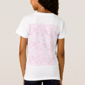 ピンクの抽象オフィスファイルフォルダセット Tシャツ (裏面)
