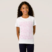 ピンクの抽象オフィスファイルフォルダセット Tシャツ (正面フル)