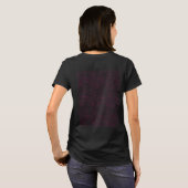 ピンクの抽象オフィスファイルフォルダセット Tシャツ (裏面フル)