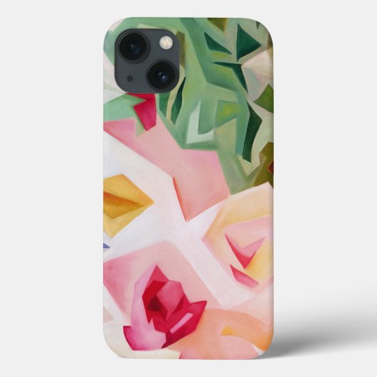ピンクの抽象的な花のiPhone6ケース Case-Mate iPhoneケース (裏面)