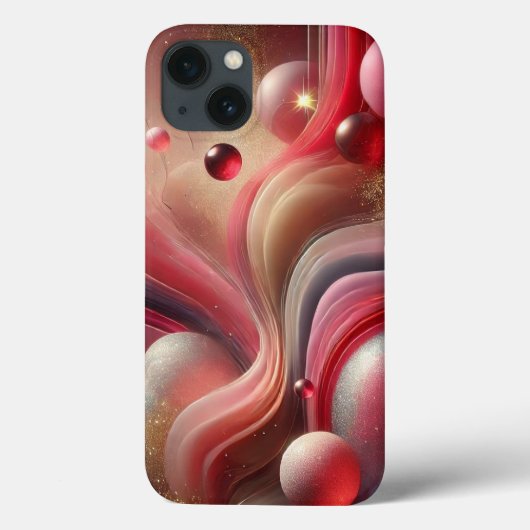 ピンクの抽象的なiPhoneケース Case-Mate iPhoneケース (裏面)