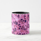 ピンクの抽象芸術アートマグ マグカップ (中央)