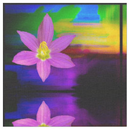 ピンクの抽象芸術ドラマ ファブリック