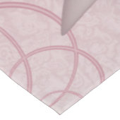 ピンクの抽象芸術ハート&フラワーフラワーフラクタルアートを愛 テーブルクロス (アングル)