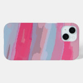 ピンクの抽象芸術パターン Case-Mate iPhoneケース (裏面 (横))