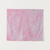 ピンクの抽象芸術壁紙 タペストリー (正面(横))