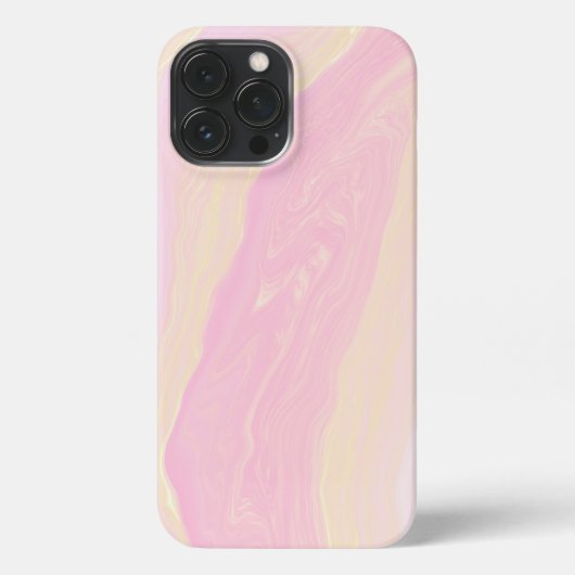 ピンクの抽象芸術大理石の背景 iPhoneケース (裏面)
