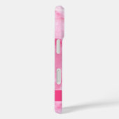 ピンクの抽象芸術水彩ハート(名前あり) ガーリー Case-Mate iPhoneケース (裏面 / 右)
