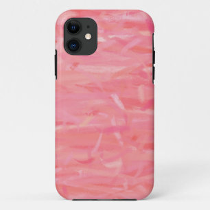 ピンクの抽象芸術絵画アート2 iPhone 11 ケース