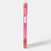 ピンクの抽象芸術線モダン水色パターン Case-Mate iPhoneケース (裏面 / 右)