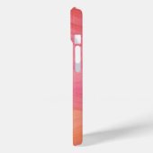 ピンクの抽象芸術線モダン水色パターン Case-Mate iPhoneケース (裏面 / 左)