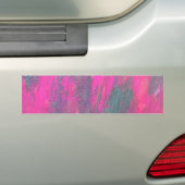 ピンクの抽象芸術 バンパーステッカー (車上)