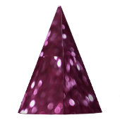 ピンクの抽象芸術、《写真》ぼけ味の焦点を合わせていないライト。 パーティーハット (裏面)