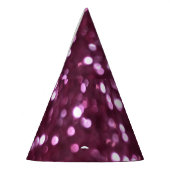 ピンクの抽象芸術、《写真》ぼけ味の焦点を合わせていないライト。 パーティーハット (左)