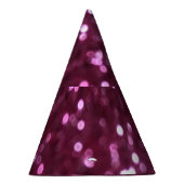 ピンクの抽象芸術、《写真》ぼけ味の焦点を合わせていないライト。 パーティーハット (右)