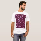 ピンクの抽象芸術、《写真》ぼけ味の焦点を合わせていないライト。 Tシャツ (正面フル)