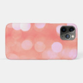 ピンクの抽象芸術《写真》ぼけ味ライトドット、フェミニンデザイン Case-Mate iPhoneケース (裏面(横))