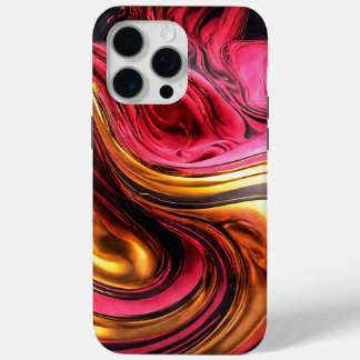 ピンクの抽象芸術iPhone 15 Pro Maxケース iPhone 15 Pro Maxケース
