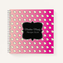 ピンクの揚げ卵グラデーションレシピ本