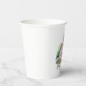 ピンクの教会のフローラ水の色の赤ちゃんシャワー 紙コップ (右)