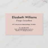 ピンクの数々のなこんにちはの点の名刺 名刺 (裏面)