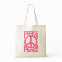 ピンクの文字でPeace+Please