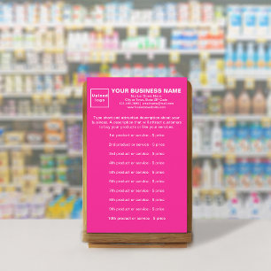 ピンクの文房具に載せたビジネス商品またはサービス 便箋
