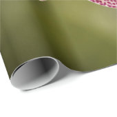 ピンクの斑点のあるラン ラッピングペーパー (ロールコーナー)