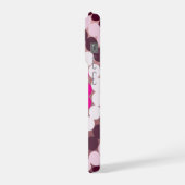 ピンクの斑点模様,   iPhoneケース (左側面)