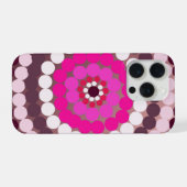 ピンクの斑点模様,   iPhoneケース (裏面横)