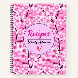 ピンクの料理本のプレゼント | 最高のフローラレシピ ノートブック