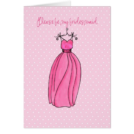 ピンクの新婦付添人 (正面)