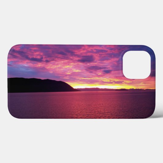 ピンクの日の出と海の写真 Case-Mate iPhoneケース (裏面 (横))