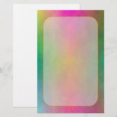 "ピンクの日の出"の罰金によって並べられる文房具 便箋 (正面/裏面)