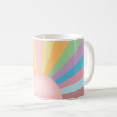 ピンクの日の出 コーヒーマグカップ (正面右)