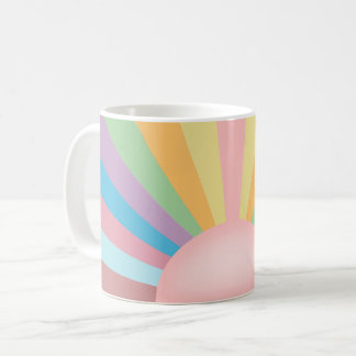 ピンクの日の出 コーヒーマグカップ