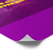 ピンクの日やる気を起こさせる没 ポスター (角)