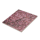 ピンクの日本の桜の花びらの重なりタイル タイル (側面)