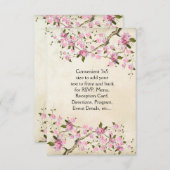 ピンクの日本桜の結婚式 (正面/裏面)