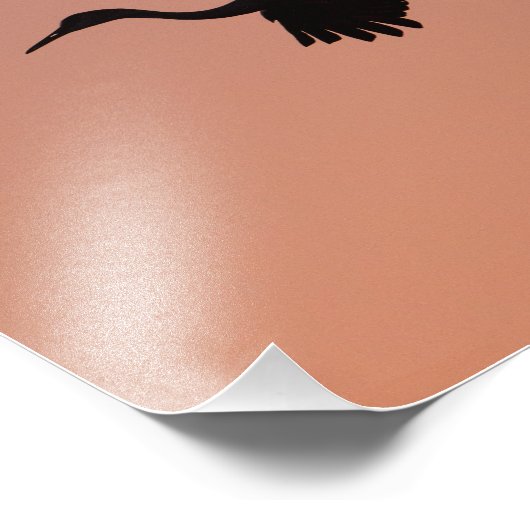 ピンクの日没の空に浮かぶ砂丘のシルエット フォトプリント (角)