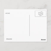 ピンクの日没の空に浮かぶ砂丘のシルエット ポストカード (裏面)