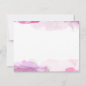 ピンクの明るい赤紫色スミレの水の色あなたの名前を追加 ノートカード (裏面)
