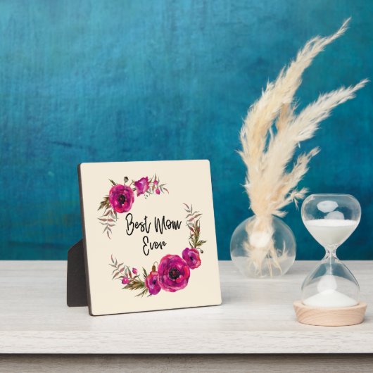 ピンクの明るい赤紫色最高のポピーズママ今まで – 母の日 フォトプラーク (インサイチュ)