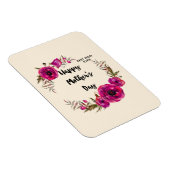 ピンクの明るい赤紫色最高のポピーズママ今まで – 母の日 マグネット (右側)